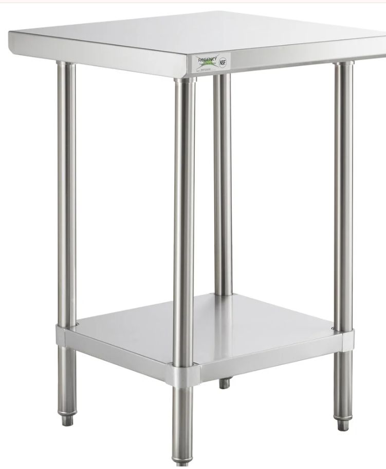 304 Stainless Table WT24X24